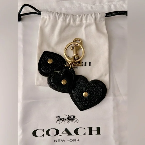 Coach Heart Cluster Charm Key Chain ♥️💝 - Picture 3 of 5